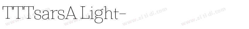 TTTsarsA Light字体转换